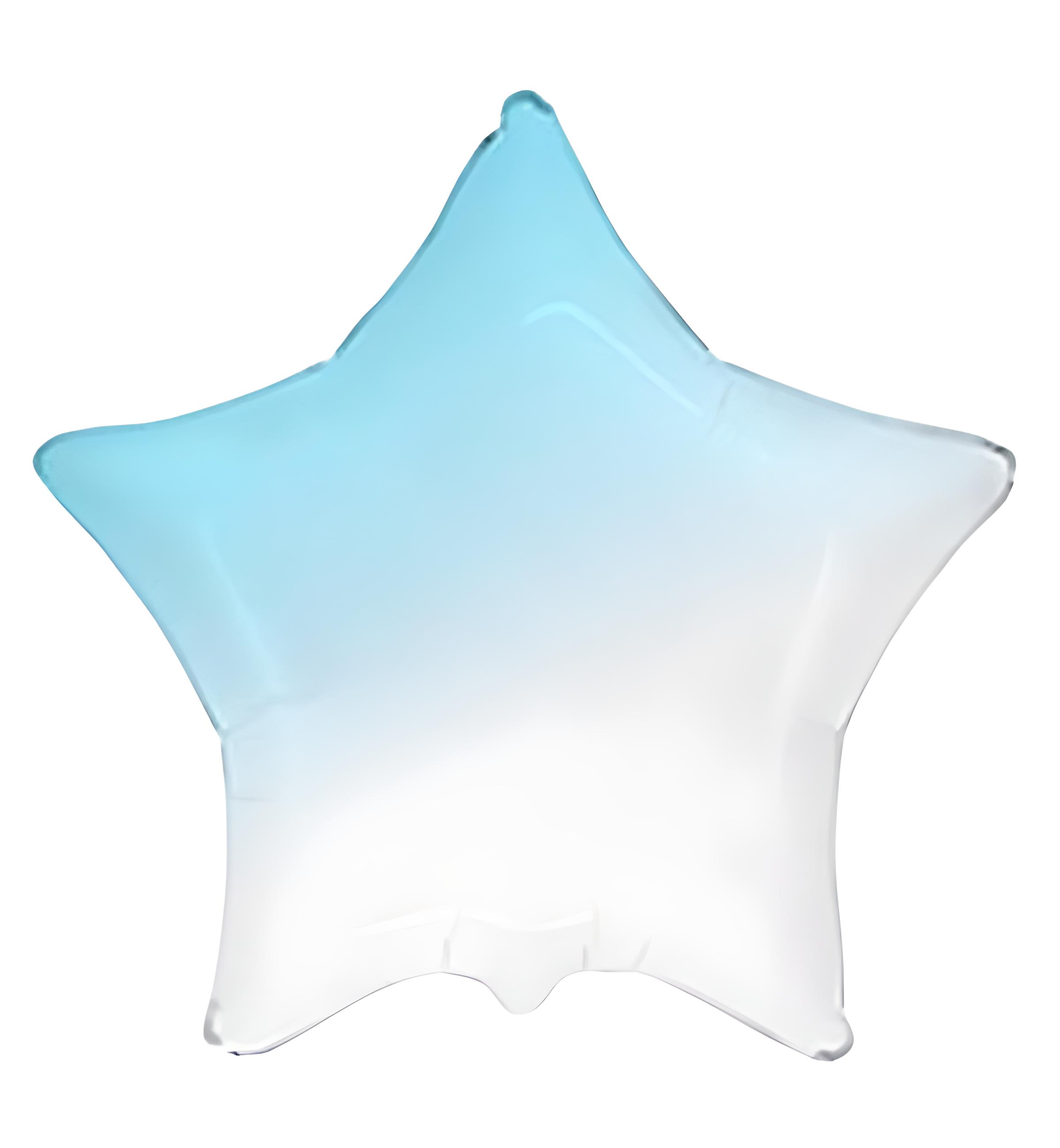 Повітряні кульки Зірка 45 см Біло-блакитний (30166)