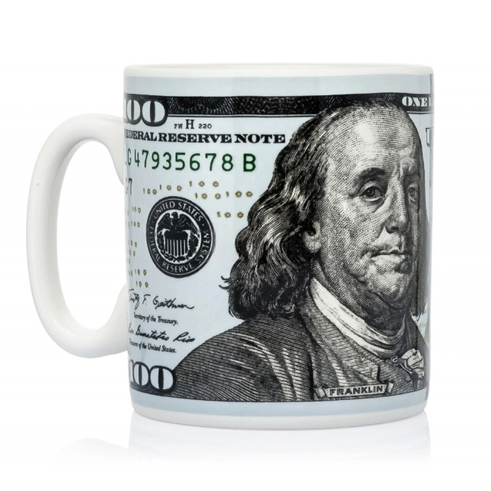 Кружка большая керамическая "Доллар" 1 л