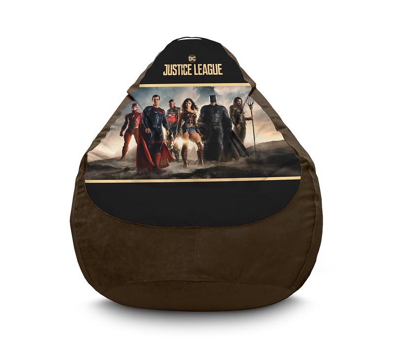 Кресло мешок iPuff Justice League Command Флок XXXL 100х135 см Коричневый