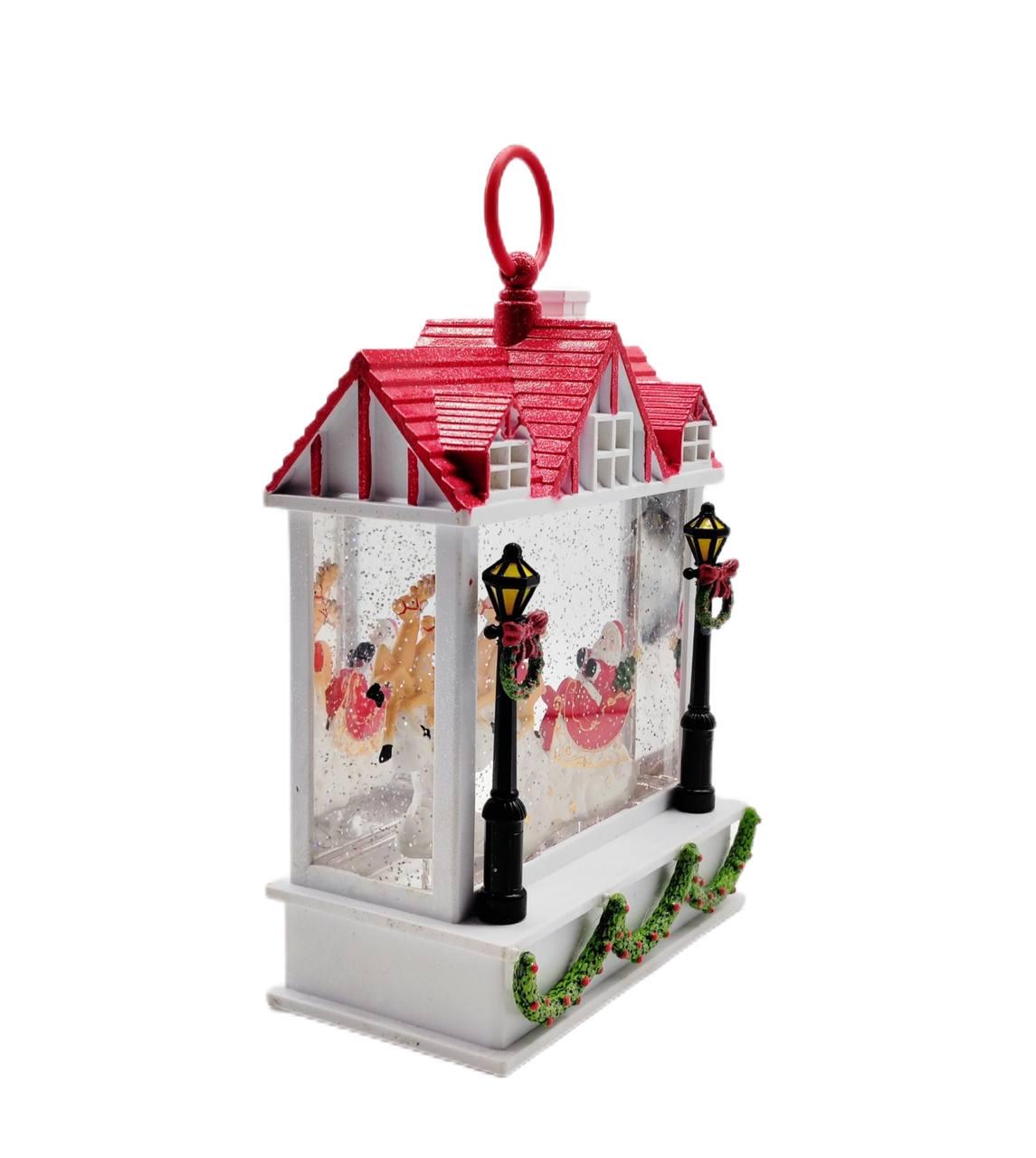 Ліхтар музичний новорічний від батарейок та USB 25 см (26140953) - фото 4 Ліхтар музичний новорічний від батарейок та USB 25 см (26140953) - фото 4