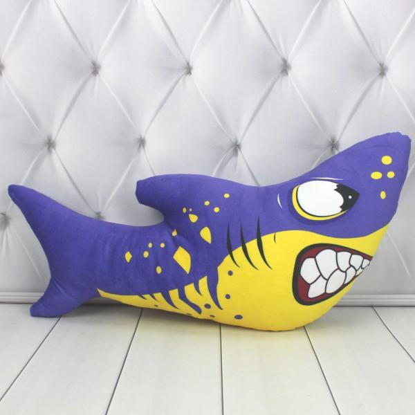 Мягкая игрушка Копица Акула синяя 50х20 см (00594-5)