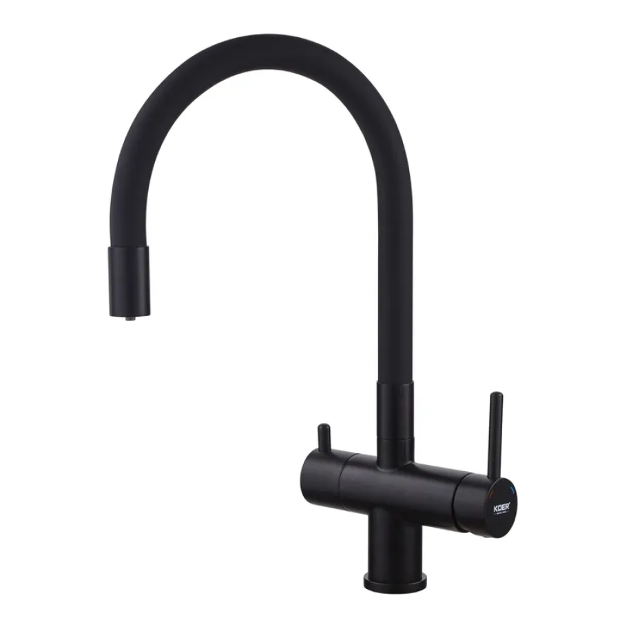 Смеситель кухонный KOER KB-72002-05 силиконовый с выходом для питьевой воды (KR3384)