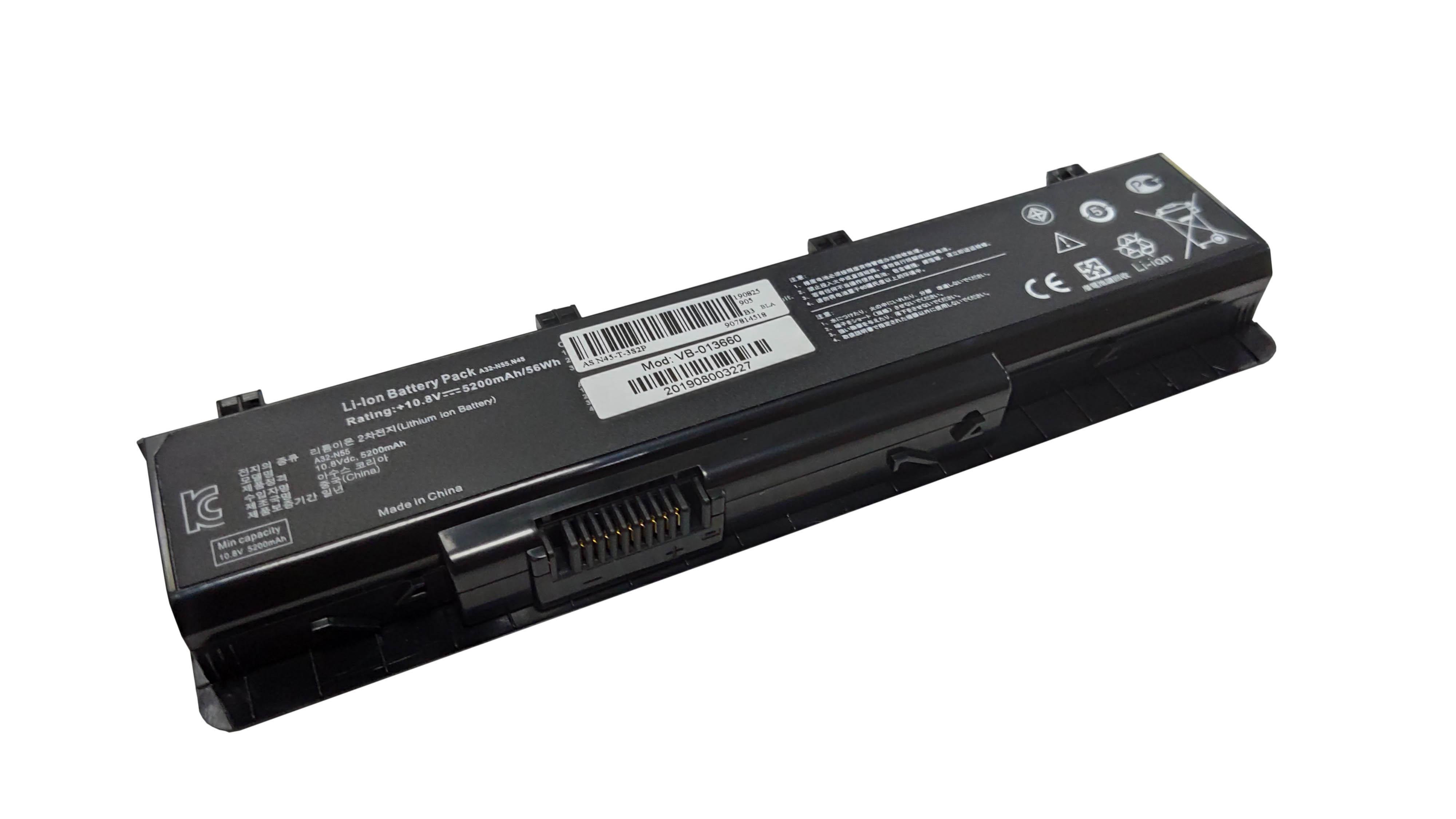 Аккумулятор для ноутбука Asus A32-N55 10.8V 5200 mAh (013660)