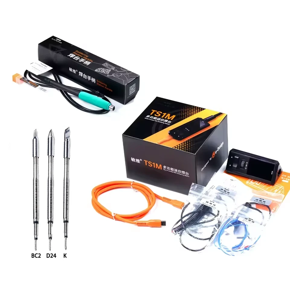ᐉ Паяльная станция с ручкой Miniware TS1M С245 и 3 жала K/BC2/D24