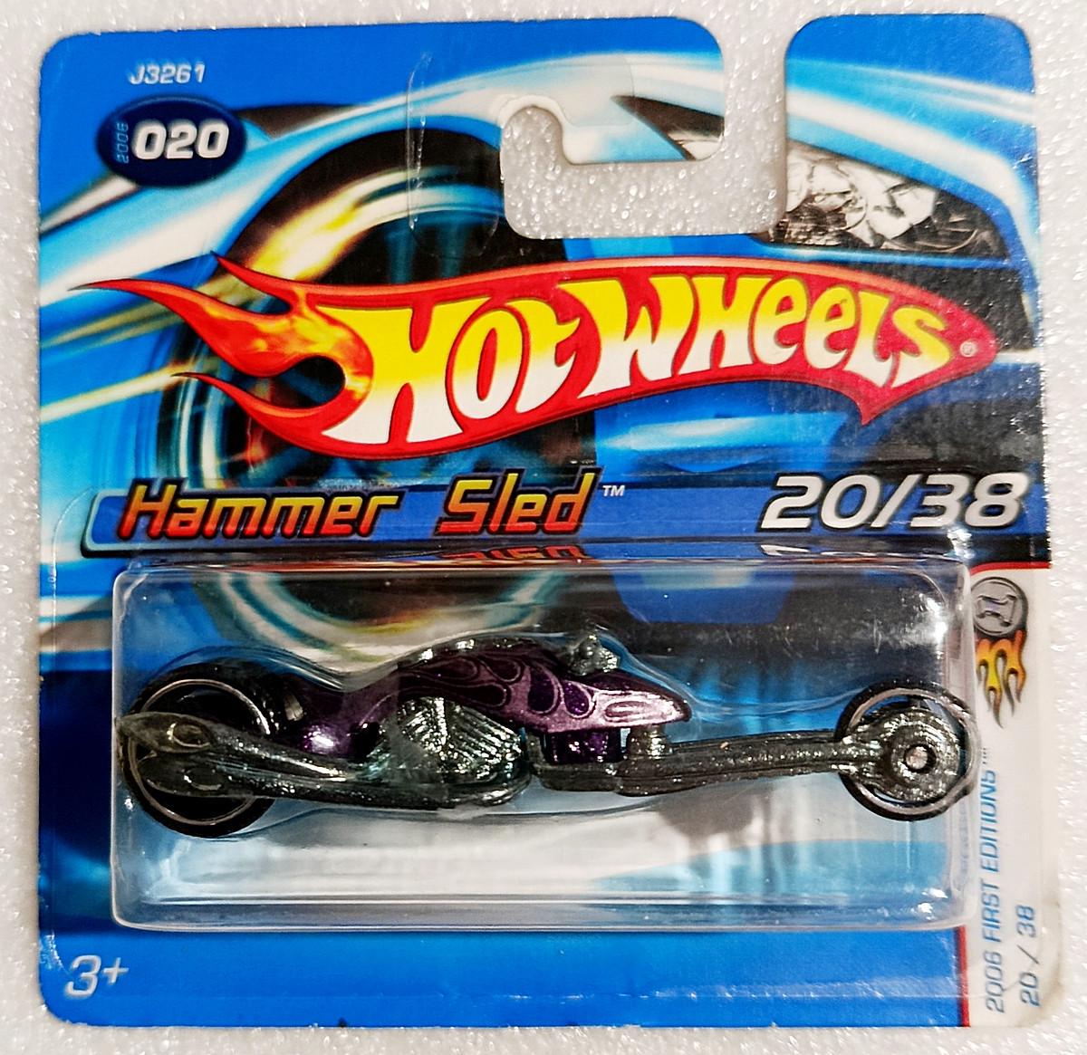 Игрушечный мотоцикл Hot Wheels Hammer Sled 2006 First Editions №020 (J3261)