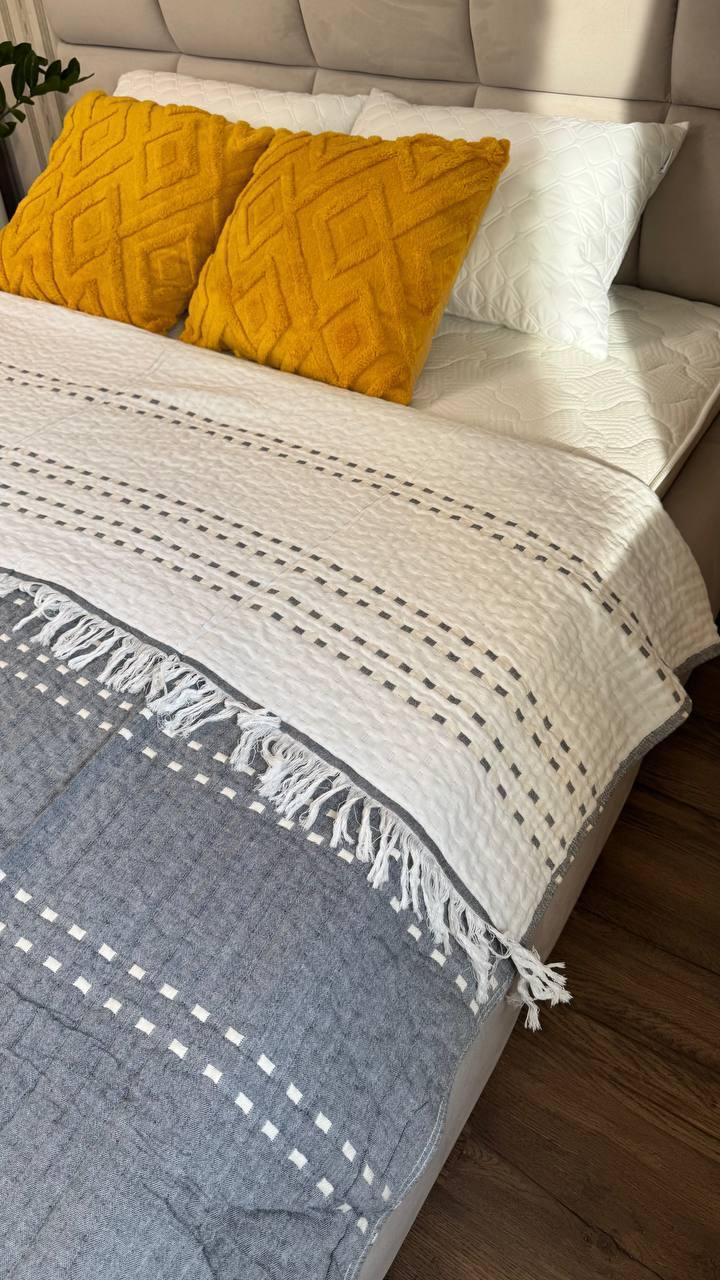 Покрывало муслиновое 200х230 см Серый (Д-muslin25-009-02) - фото 2 Покрывало муслиновое 200х230 см Серый (Д-muslin25-009-02) - фото 2