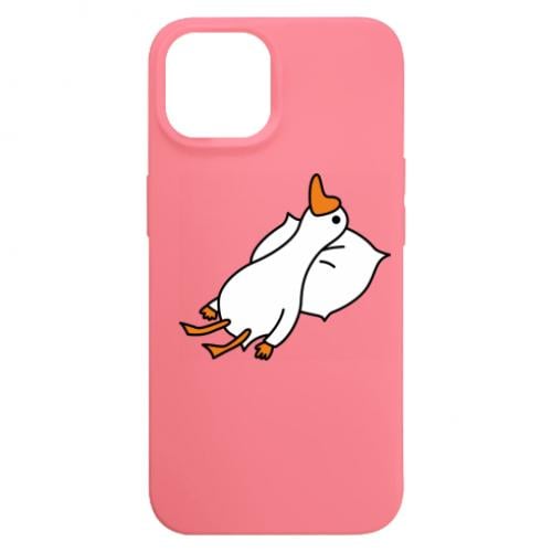 Чехол для iPhone 15 Гусь лежит