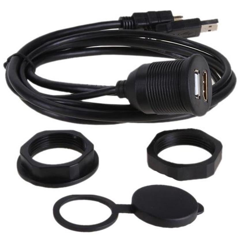 Порт подовжувач CARPRIE на USB 2.0 і HDMI 19pin з кабелем