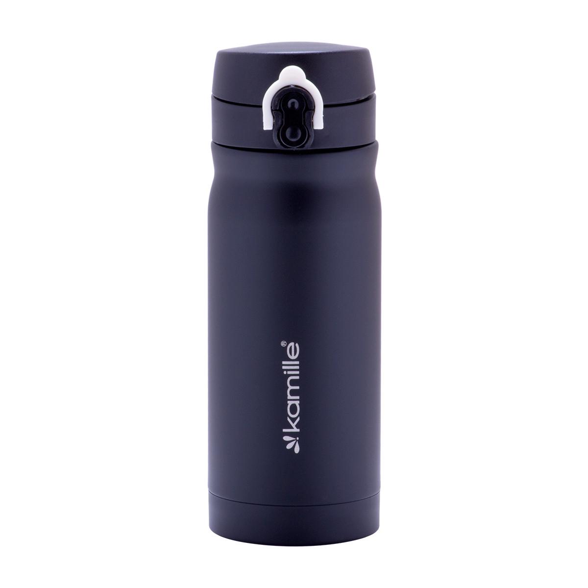 Термос-бутылка Kamille KM-2005 из нержавеющей стали 360 мл Черный (150-84-2005.1)