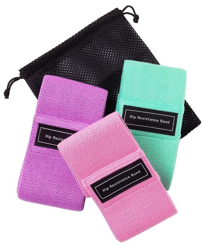 Набор тканевых фитнес резинок Hip Resistance Band с нагрузкой 8/22/32 кг - фото 5