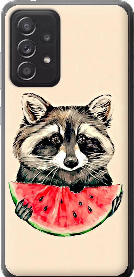 Чехол на Samsung Galaxy A52s 5G A528B Енотик с арбузом (4605u-2583-42517)
