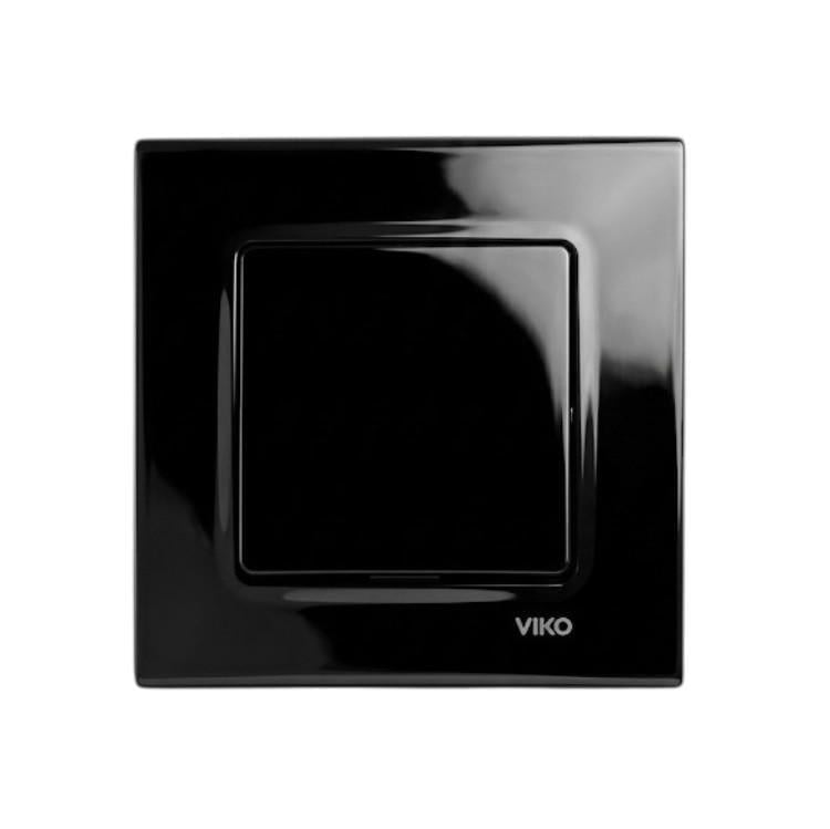 Выключатель VIKO Linnera S одноклавишный Черный (22459-е)