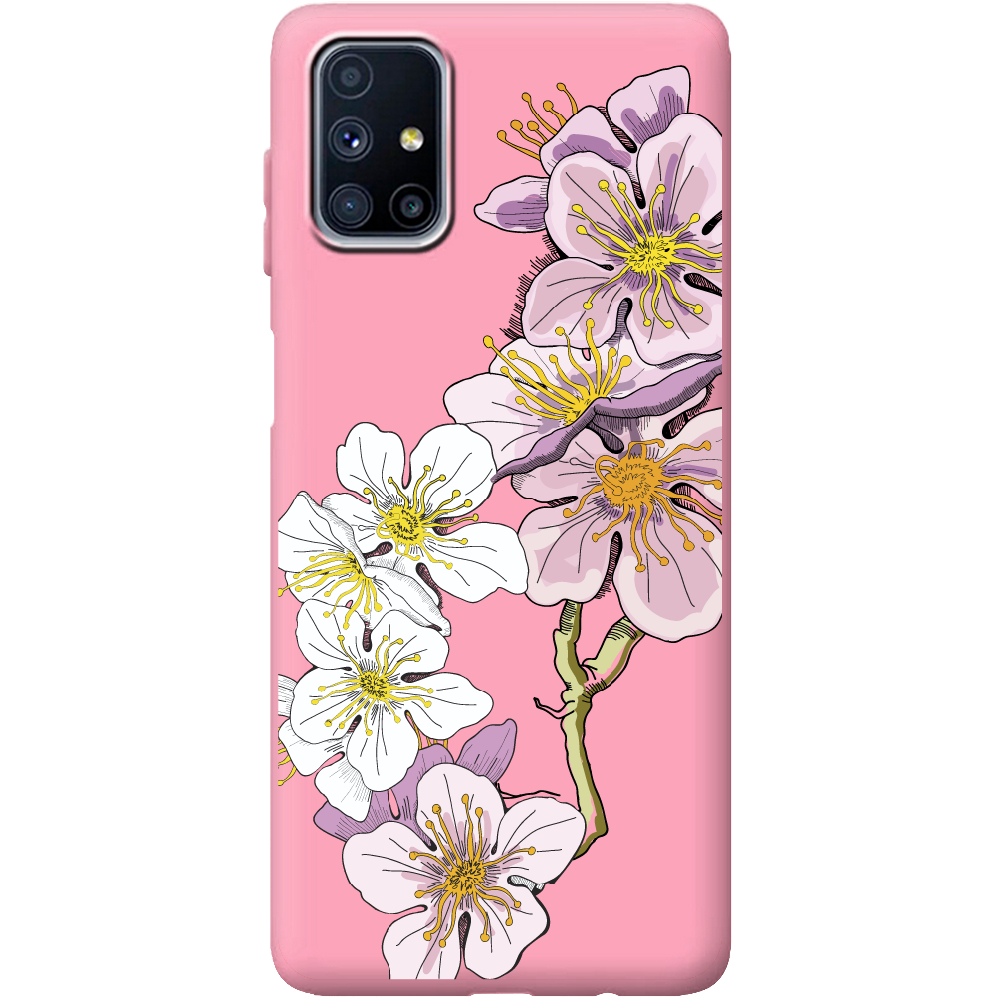 Чехол Boxface Samsung M515 Galaxy M51 Cherry Blossom Розовый силикон (40937-cc4-42165)