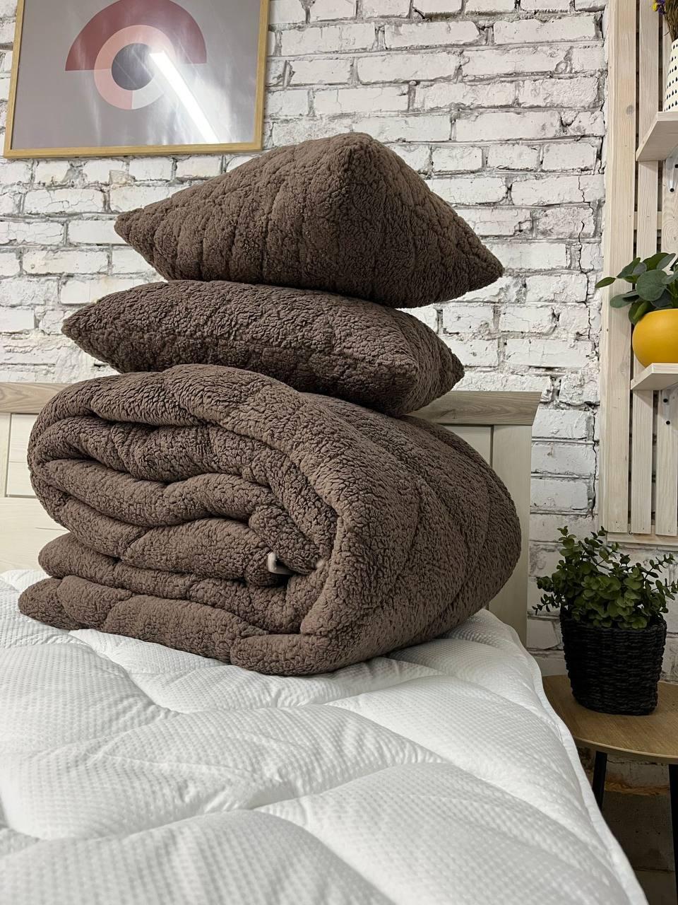 Ковдра хутряна полуторна 155х210 см Коричневий (22936476) - фото 3 Ковдра хутряна полуторна 155х210 см Коричневий (22936476) - фото 3