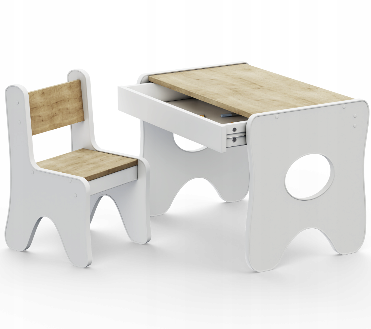 Детский стул для игровой комнаты Tiding Bag 55х37х33 см Белый с деревом - фото 6 Детский стул для игровой комнаты Tiding Bag 55х37х33 см Белый с деревом - фото 6