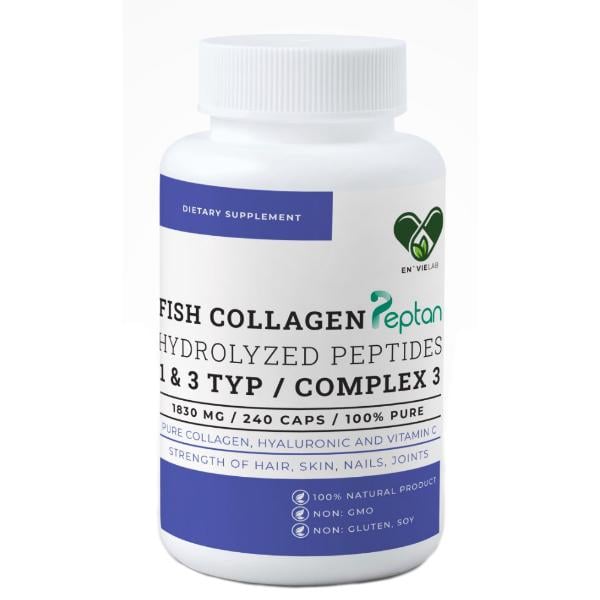 Коллаген Envie Lab Fish Collagen Complex 3 1&3 Type 1830 мг 240 капс. (000022252) Коллаген Envie Lab Fish Collagen Complex 3 1&3 Type 1830 мг 240 капс. (000022252)