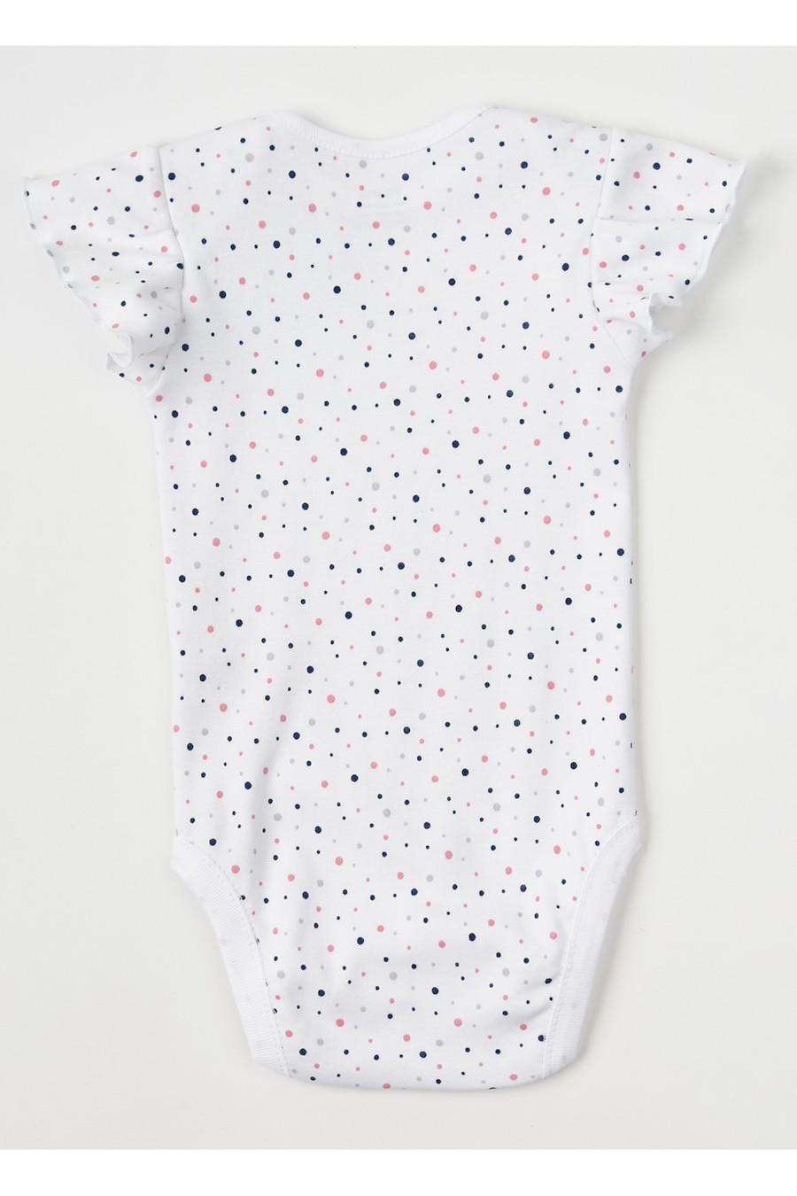 Боди KRAKO 50-56 см в горошек Белый (77388) - фото 4 Боди KRAKO 50-56 см в горошек Белый (77388) - фото 4