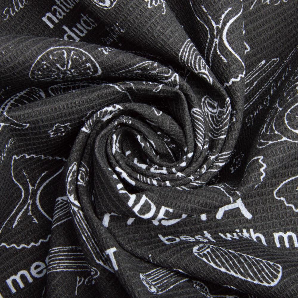 Тканина полотенна вафельна Паста Графітовий (2360251974)