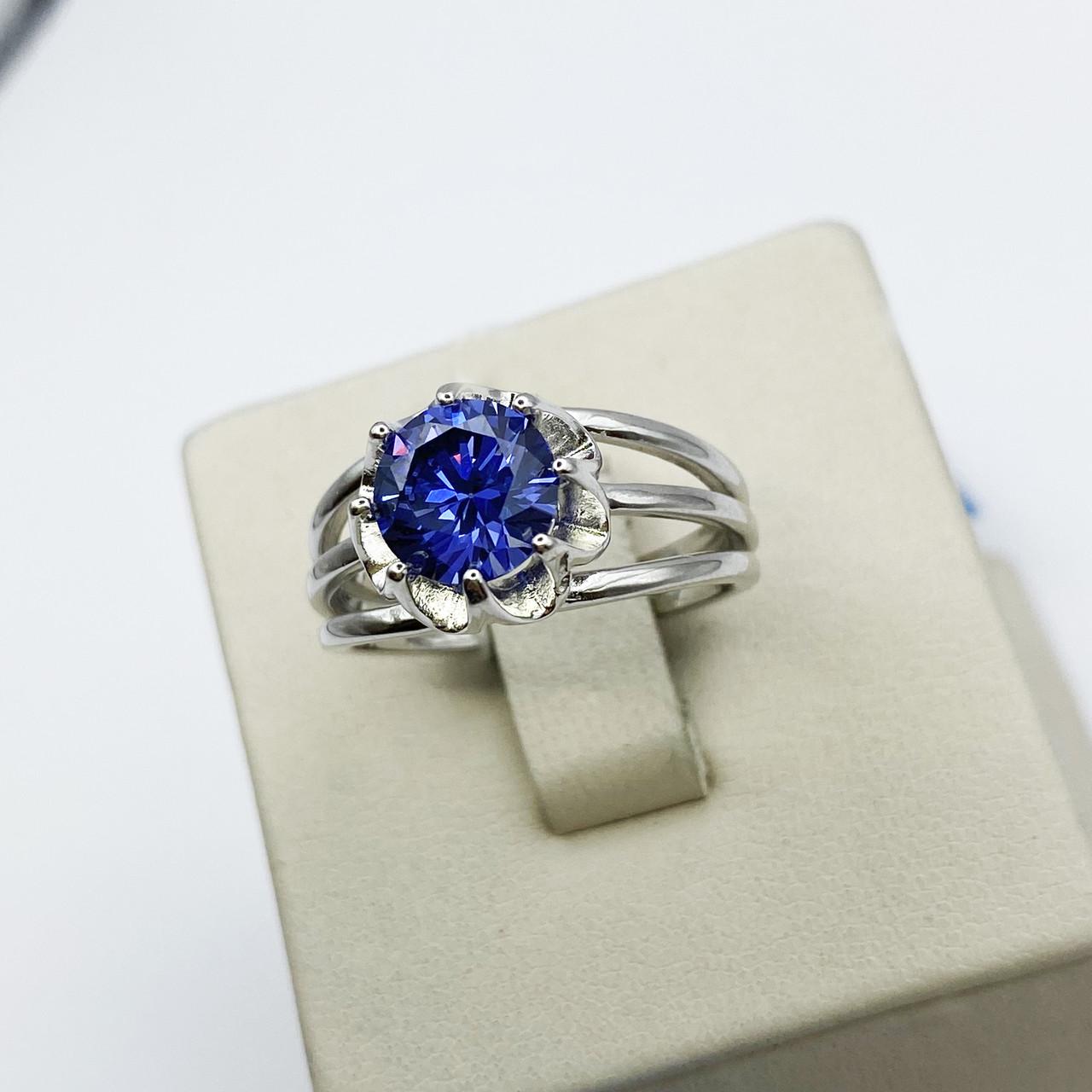 Кольцо серебряное с танзанитом р. 18 4,94 г (1943716194)