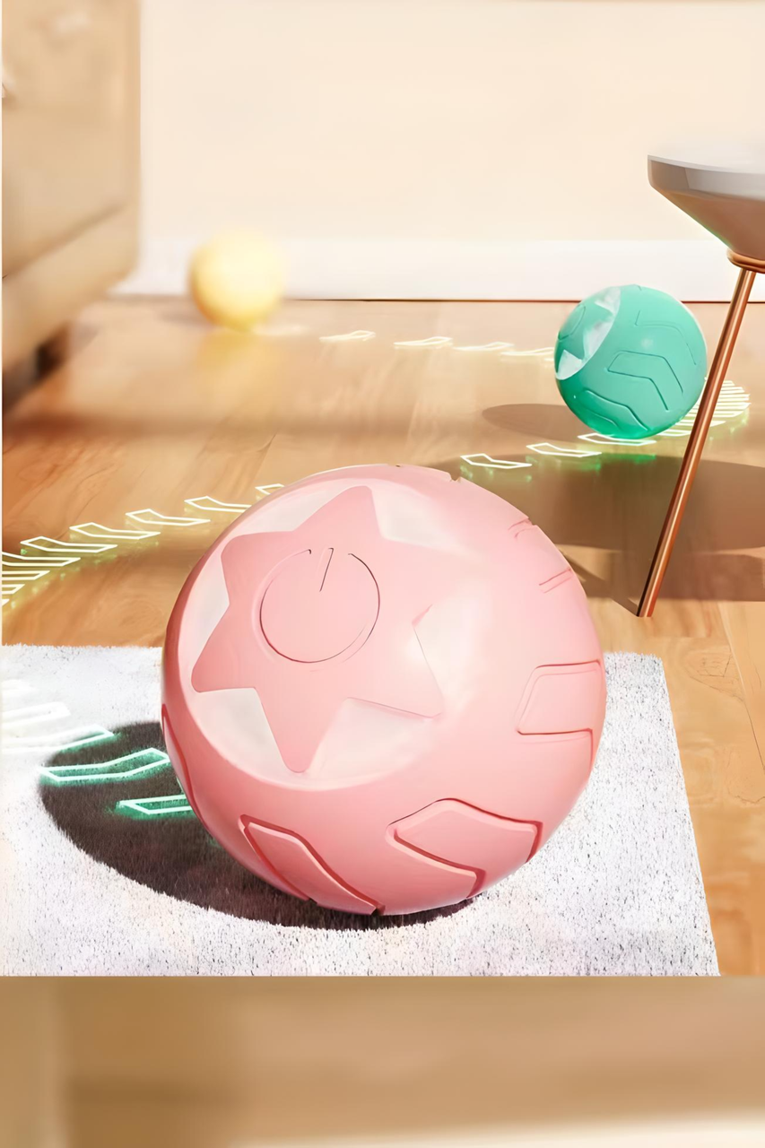 М'ячик кулька для котів USB smart зі світловою індикацією Rose (1920002721) - фото 6