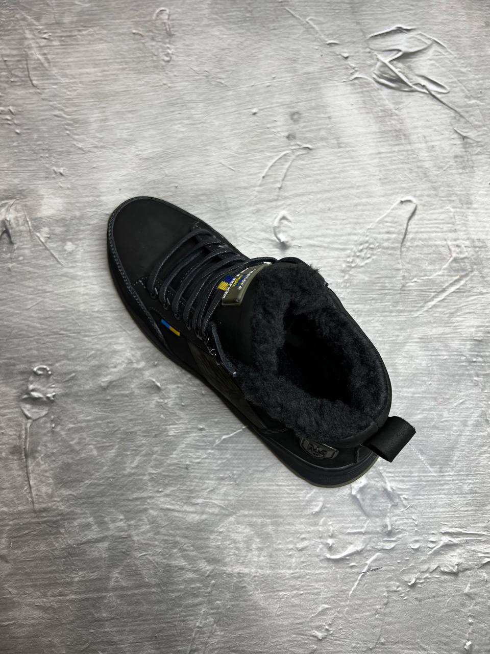 Берці зимові чоловічі з хутром та гербом р. 40 Чорний - фото 6 Берці зимові чоловічі з хутром та гербом р. 40 Чорний - фото 6