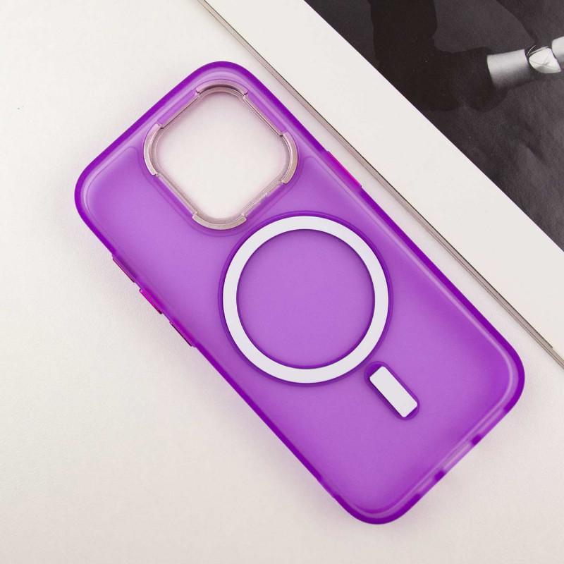 Протиударний Чохол TPU+PC Lily with MagSafe для Apple iPhone 12 Pro Max (6.7") Purple - фото 4