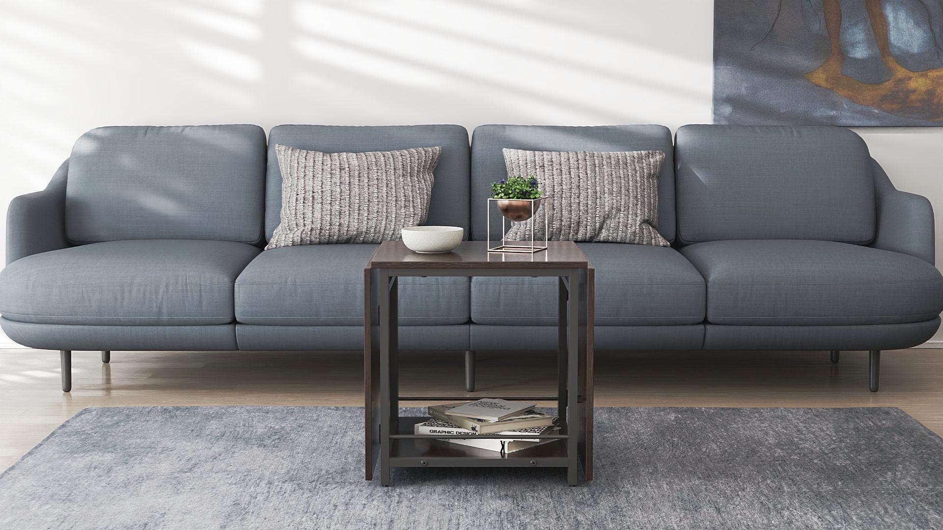 Стол журнальный трансформер Ferrum-decor Куб Комбо металл/ДСП 16 мм 650x540x532x500 мм Черный/Венге Магия (FRD-105313) - фото 11