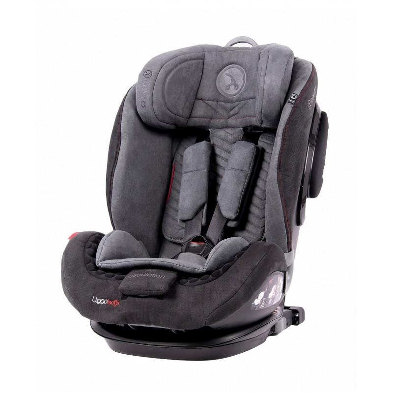 Автокресло Coletto Uggo 1-2-3 группа 9-36 кг с системой Isofix и SIP Черный/Серый (Uggo-1)