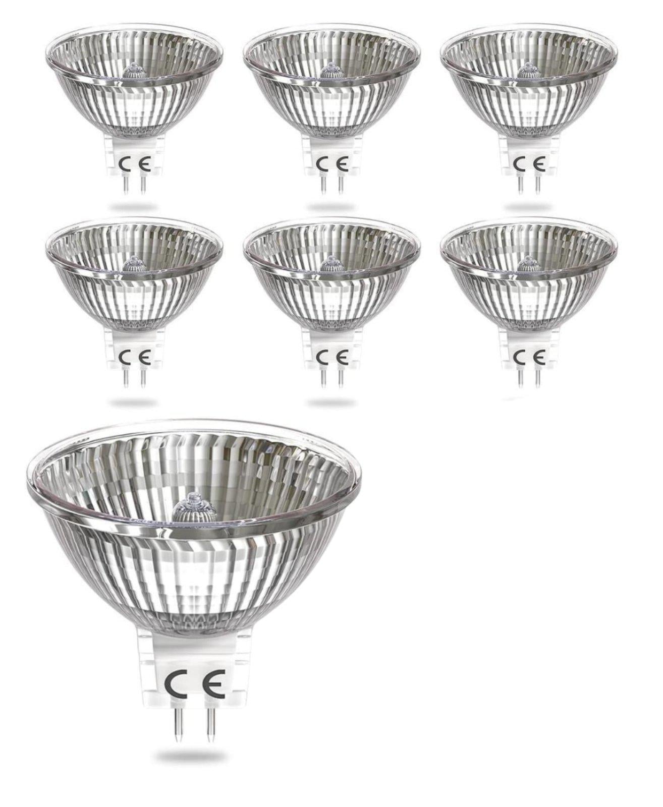 Комплект из 7 галогенных ламп DoRight MR16 DC 12 V GU5.3 50 Вт с регулировкой яркости