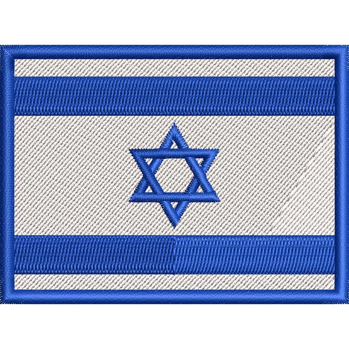 Нашивка патч прапор Ізраїлю із зіркою Давида 8x6 см (140440265)