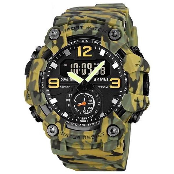 Годинник Skmei чоловічий наручний 1965CMGN watch small size Green Camo (12346)