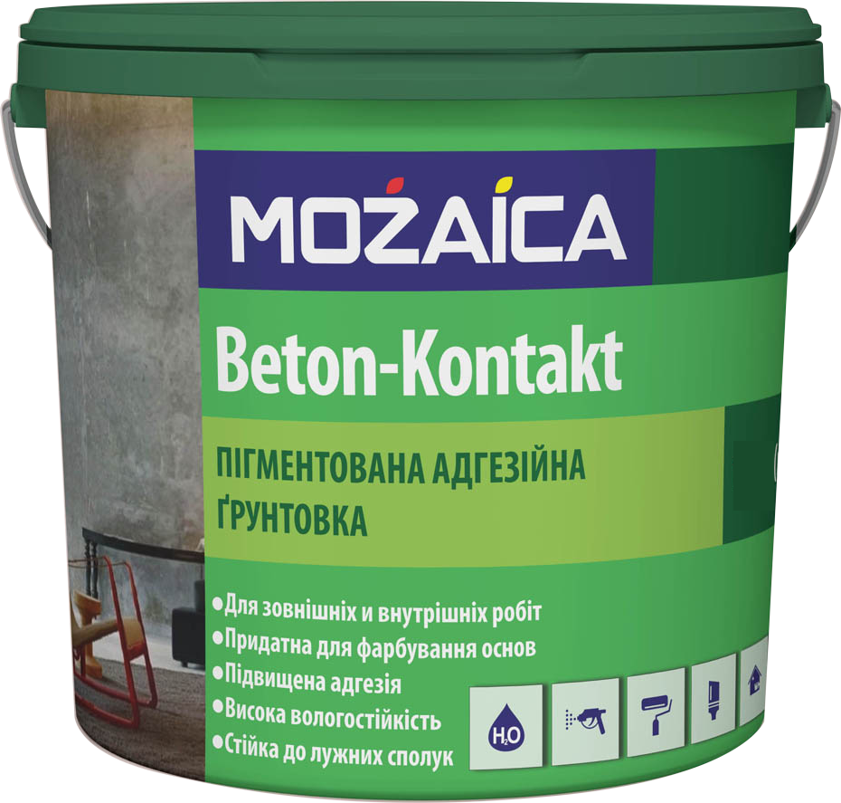 Грунтовка адгезионная MOZAICA Бетон-Контакт 7 кг (171)