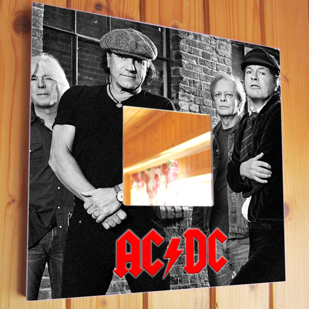 Зеркало декоративное AC/DC 260х260 мм (M00962)