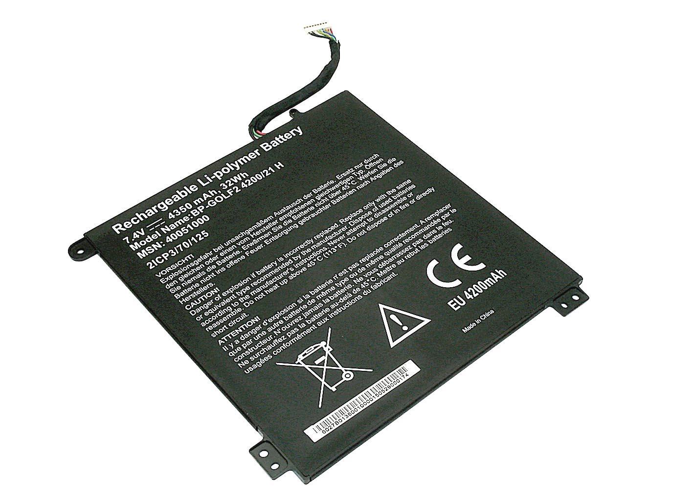 Аккумулятор для ноутбука Acer 21CP4/70/125 One Cloudbook 11 7.4V 4350 mAh (074412) Аккумулятор для ноутбука Acer 21CP4/70/125 One Cloudbook 11 7.4V 4350 mAh (074412)