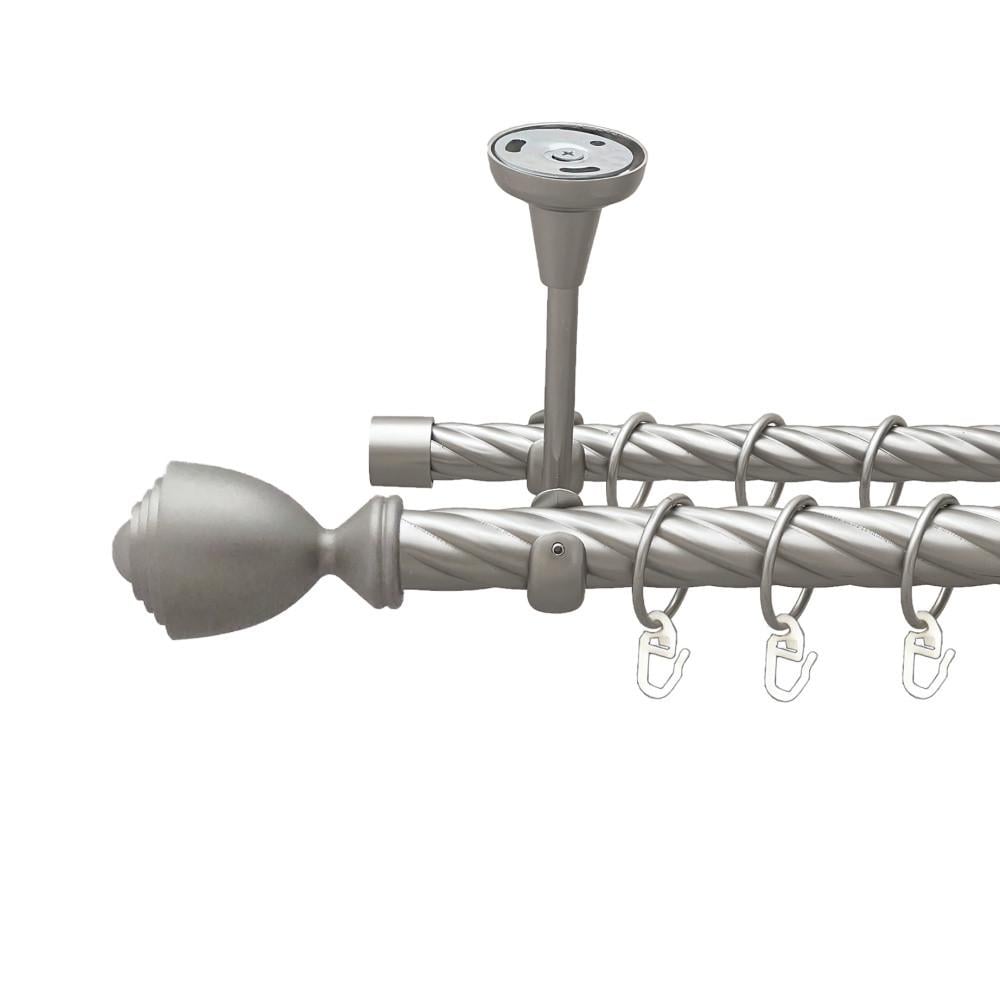 Карниз для штор Orvit Палацио двухрядный скрученный 240 см Сатин (00-00024252)