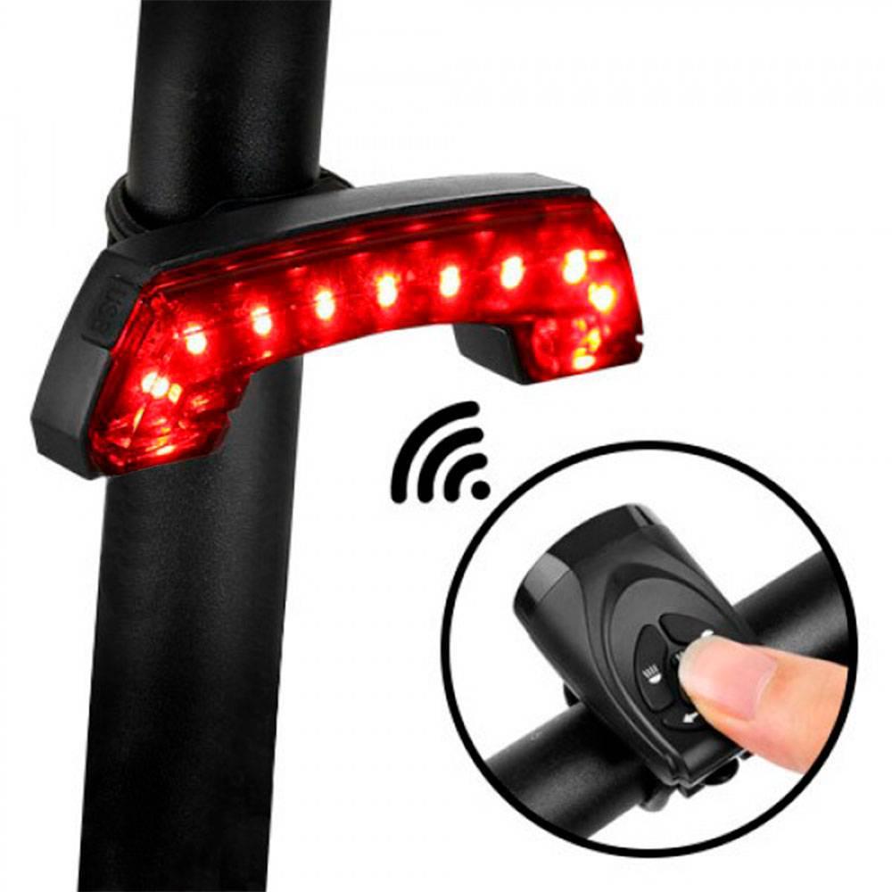 ᐉ Велосипедная задняя фара BG-806-11SMD ЗУ micro USB + поворотники ...