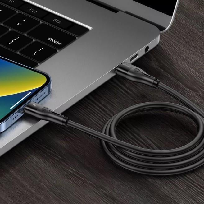 Кабель Proove Soft Silicone Type-C to Type-C 60W 1 м Black - фото 2 Кабель Proove Soft Silicone Type-C to Type-C 60W 1 м Black - фото 2