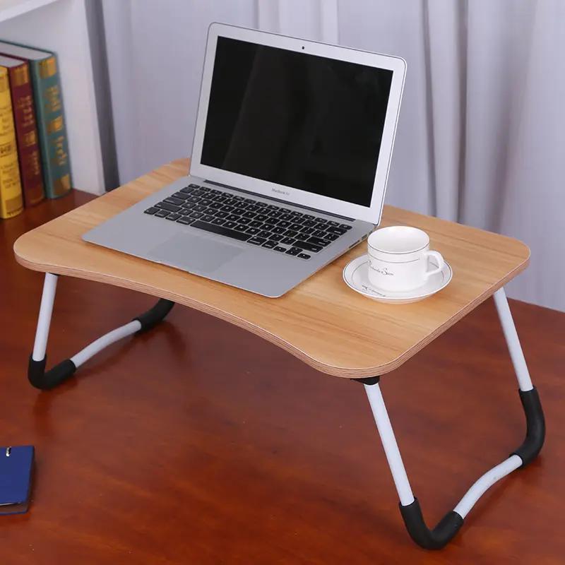 Підставка для ноутбука Laptop Table з 4 USB портами ліхтариком і вентилятором Дерево (ccabba28)