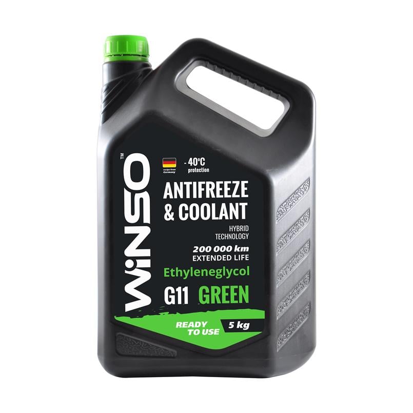 Антифриз WINSO Antifreeze & Coolant -40°C G11 5 кг Зеленый (880950)