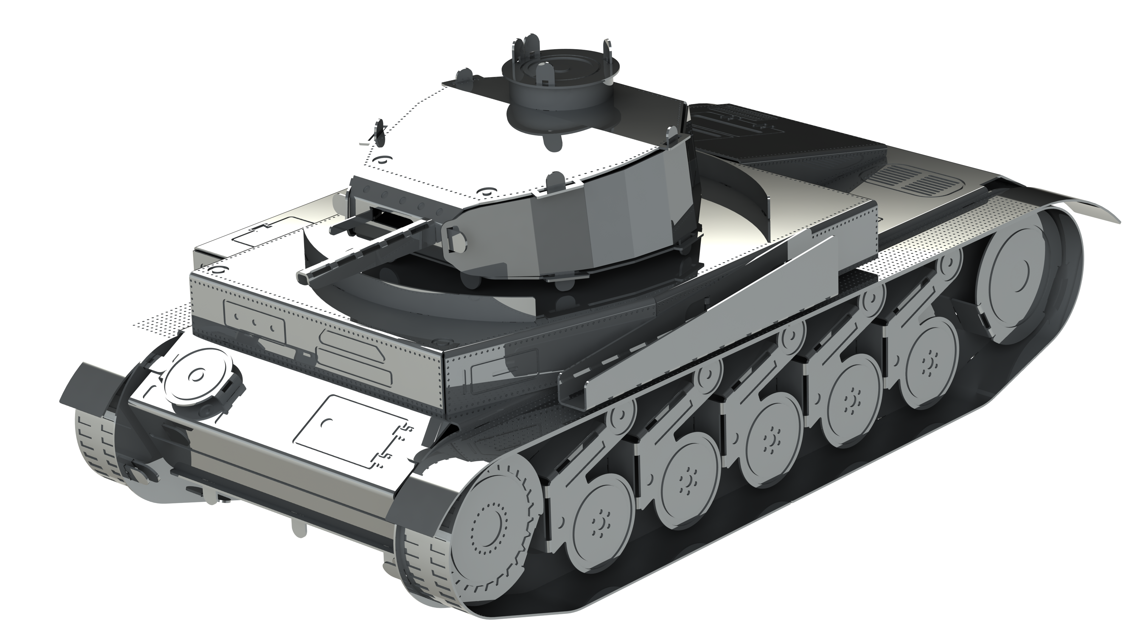 Конструктор METAL-TIME Pz.Kpfw II MT060 колекційна модель (3031512)