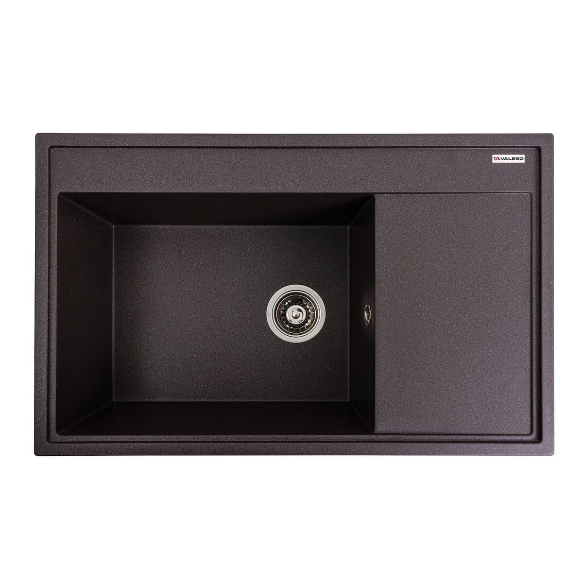 Мойка гранитная Valeso Azurit врезная прямоугольная матовая 790х500 мм Гренадин