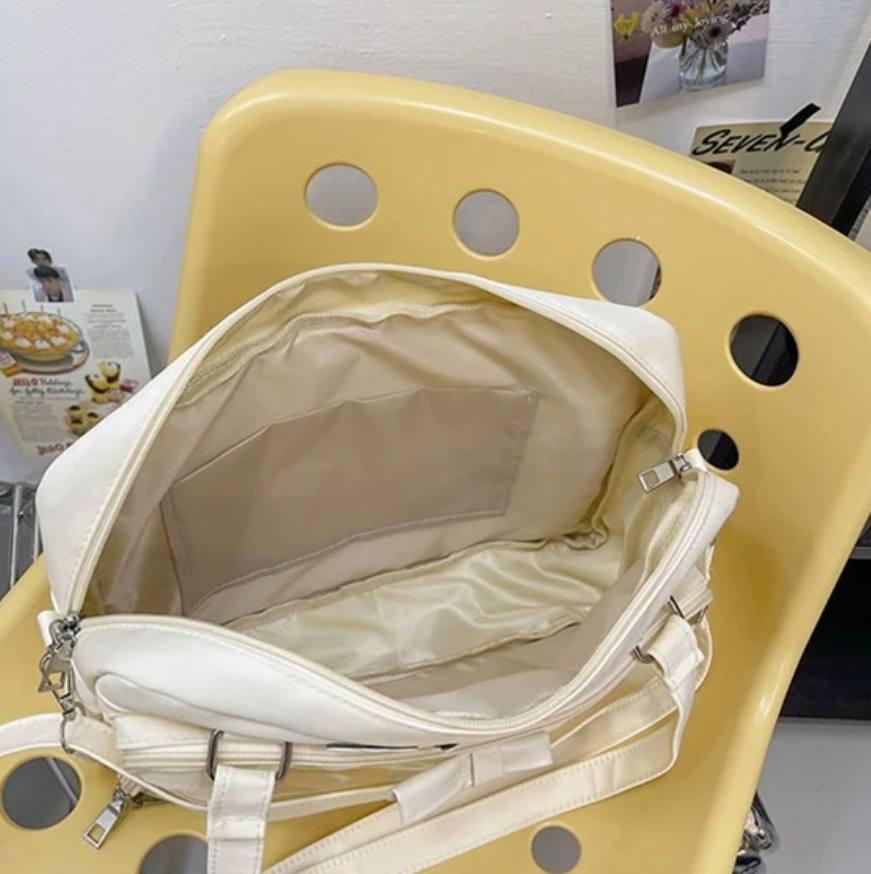 Сумка женская с экраном для игрушек и картинок в японском стиле Молочный (2600706246) - фото 4 Сумка женская с экраном для игрушек и картинок в японском стиле Молочный (2600706246) - фото 4