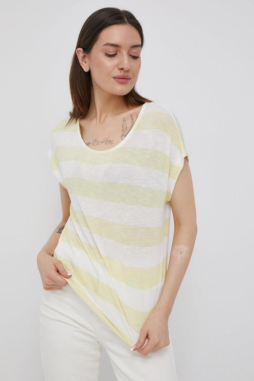Топ Vero Moda 10190017 Полоски M Светло-зеленый