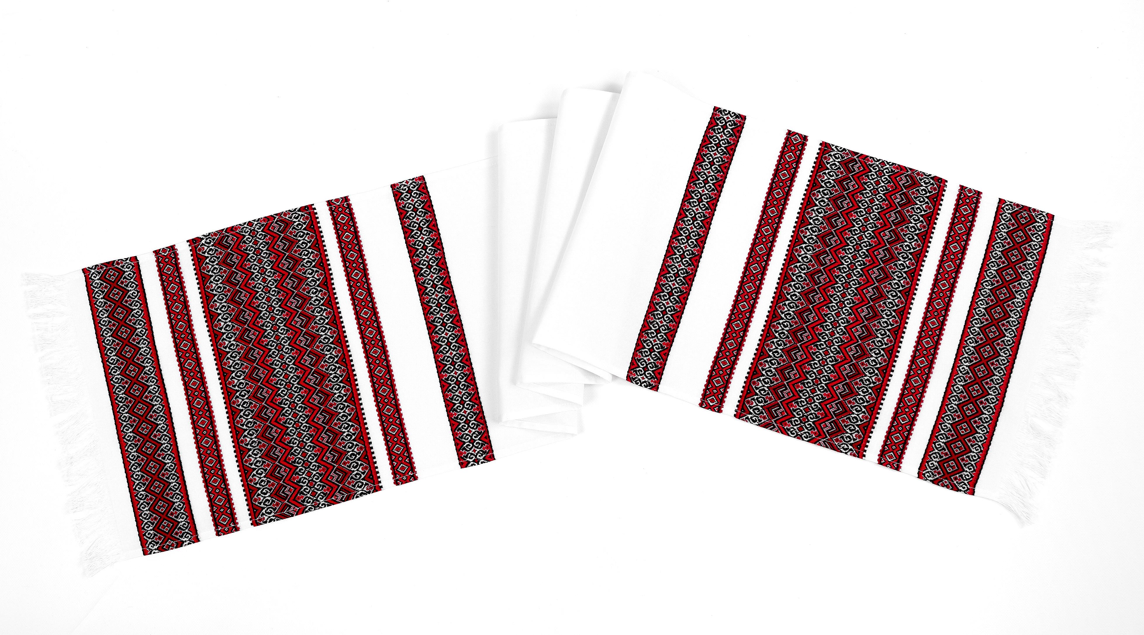 Рушник український 1,65х0,33 м Червоний (767-18/00)