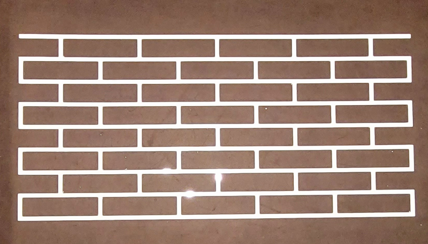 Трафареты для стен Dekorsten пластик 2 мм кирпич 180х45 мм 96x45 см (11881692)