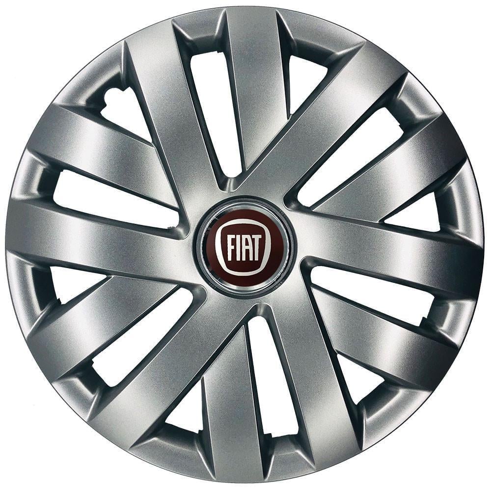 Колпаки SJS с логотипом Fiat 409 R16 4 шт. Серебряный (31008787)