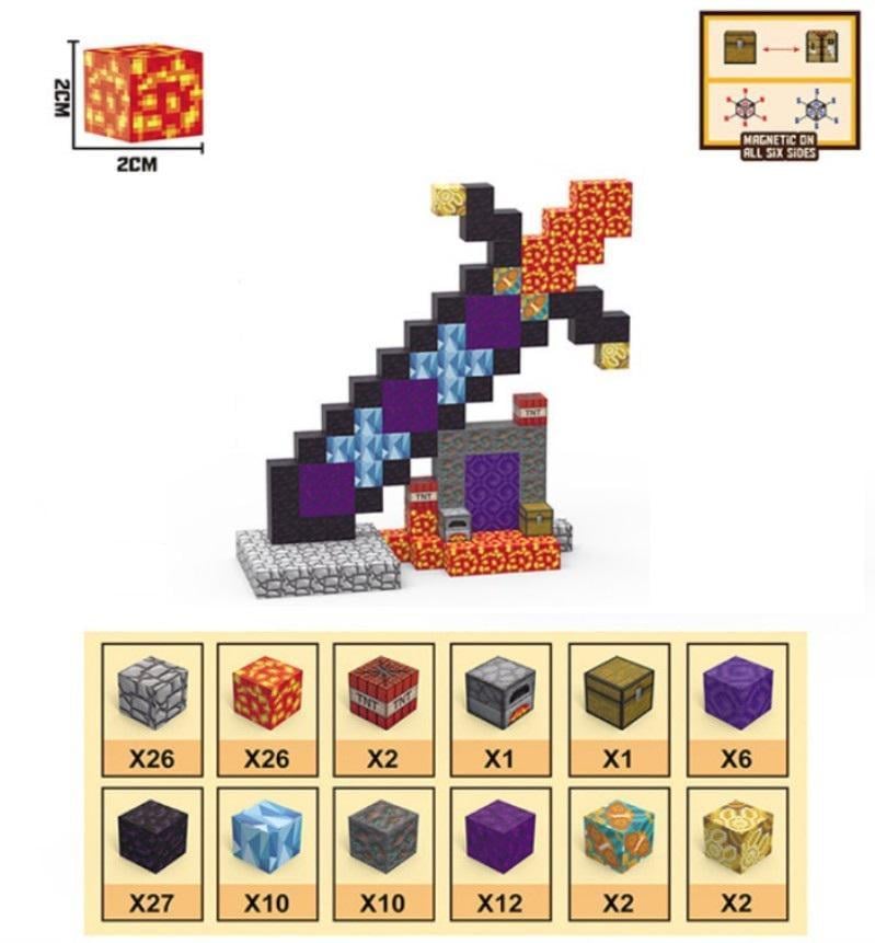 Конструктор магнитный Magnetic Cube Гигантский меч 128 дет. (2104618680) - фото 12 Конструктор магнитный Magnetic Cube Гигантский меч 128 дет. (2104618680) - фото 12