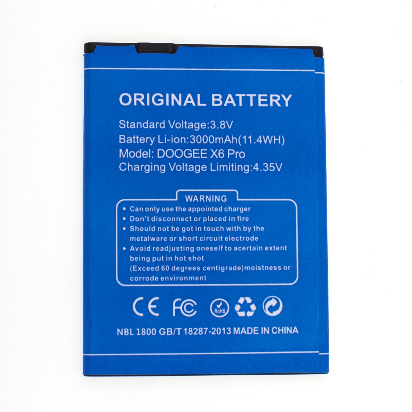 Акумулятор doogee x6/x6 pro (10711072)