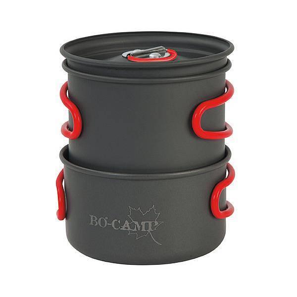 Набір посуду Bo-camp Explorer Hard Anodized 2 шт. Anthracite/Green (2200240) - фото 3 Набір посуду Bo-camp Explorer Hard Anodized 2 шт. Anthracite/Green (2200240) - фото 3