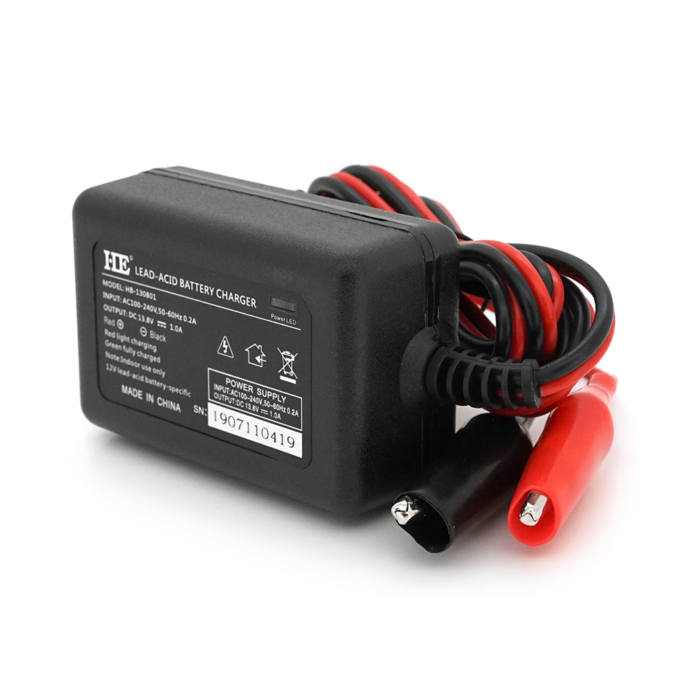 Зарядное устройство автоматическое VOLTRONIC HE 12V 1A ЖК для аккумуляторов AGM/GEL/свинцовых (17447)